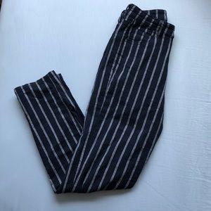 BRANDY MELVILLE Striped Navy Pants